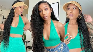 Looking For Vacation Hair? I Got Mine| 28In  Curly Lace Wig| Ft. Wiggins Hair