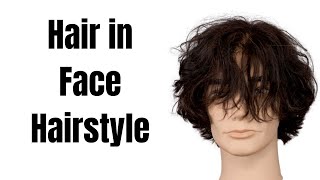 Hair In Face Hairstyle - Thesalonguy