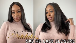 Beginner Friendly!! Watch Me Install This 5X5 Hd Lace Wig Ft. Amazon Nadula Hair