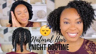 Natural Hair Night Routine | Retain Moisture & Grow Healthy Hair Overnight