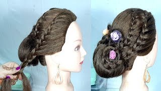 Most Beautiful Hairstyle For Gown, Lehnga || Hairstyles For Party/Wedding || Trending Hairstyles