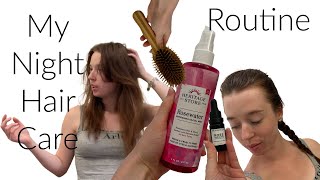 My Night Hair Care Routine| Long Hair |Seavey