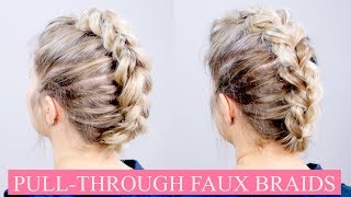 How To Pull Through Faux Braid Short Hair With Different Techniques | Milabu