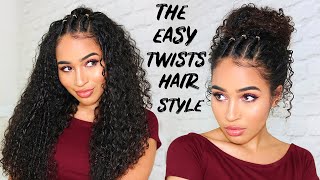 Easy 90/00S Twists Hairstyle For Curly Hair - Lana Summer