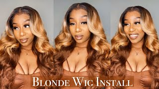 Under 50$! | Blonde Wig Install (Synthetic)| Zury Sis Wig | For Dark Skin | Ft Divatress.Com