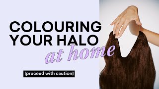 Thinking Of Colouring Your Halo Hair Extensions? Watch This Video First!