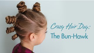 The Bun-Hawk | Crazy Hair Day | Cute Girls Hairstyles