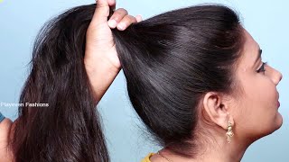 New Bun Hairstyle For Wedding And Party || Trending Hairstyle || Party Hairstyle || Updo Hairstyle