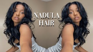 Start To Finish Hd 13X4 Lace Frontal Install | Curtain Bang Hairstyle | Ft. Nadula Hair