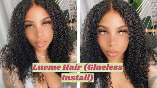 Luvme Hair | Afro Curly Glueless Wig Install (Undetectable Invisible Hd Lace)