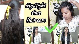 My Daily Night Timehair Care Routinedaily Hair Care For Frizz Free Strong Hair✨