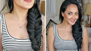 How To Fishtail Braid With Clip-In Hair Extensions | Everyday Hairstyle