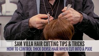 How To Control Thick Dense Hair When It'S Cut Into A Pixie