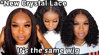 New Crystal Lace!! Skin Melted + Realistic Hairline | 2In1 Style Wet And Wavy