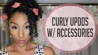 Curly Updos W/ Accessories! | Biancareneetoday