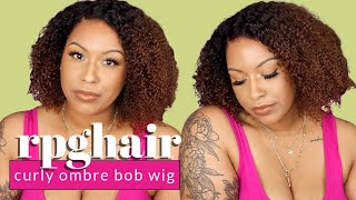 Beat The Heat! | Hd Lace & Clean Hairline Ombre Curly Lace Front Wig! Glueless Install | Ft. Rpghair