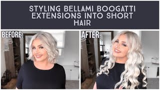 How To Style & Blend Bellami Boo-Gatti Extensions With Short Hair | Blaize Mckennah