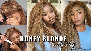 Okay Now!| Best Blonde Curly Wig! | 13X4 Lace Frontal Wig | Nadula Hair Review
