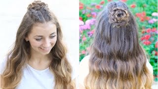 Half-Up Rosette Combo | Homecoming Hairstyles