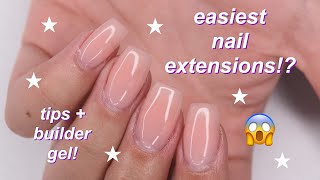 How To: Nail Extensions W/ Tips & Builder Gel!