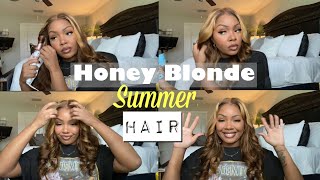 Honey Blonde Wig For 2021 Summer| Highlights On Brown Skin|How I Install And Style| Ft. Hairsmarket