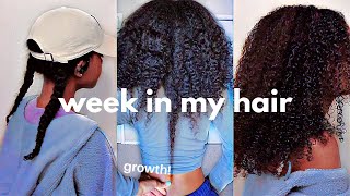 *Lazy* Week In My Natural Hair: Quick, Easy, Cute Styles + Night Hair Care