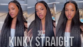 Bomb 30 Inch Kinky Straight Install+Style  | Isee Hair