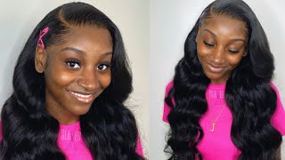 Super Melted Lace On Dark Skin  | Minimal Baby Hairs | Ishow Hair Loose Deep Wave |