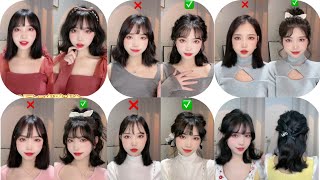 Quick And Easy Korean Style For Girlsshort Hairstyle Tutorial