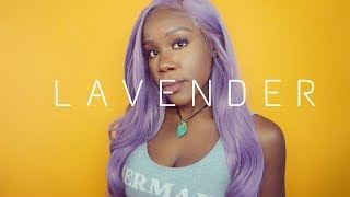 Pastel On Melanin: Lavender Hair On Dark Skin| Affordable Wig