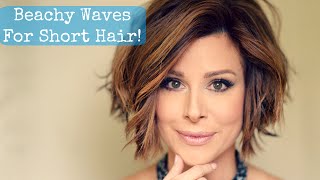 Beachy Waves For Short Hair!