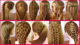 14 Trendy Hairstyles For Girls | Fancy Hairstyle For Jeans Top | Everyday Hairstyle