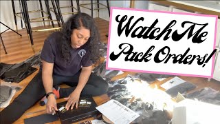 Watch Me Package Orders! Entrepreneur Life! | How To Start Selling Hair Extensions|