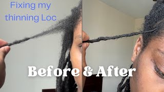 How I Repaired My Thinning Loc | Loc Repair Emergency