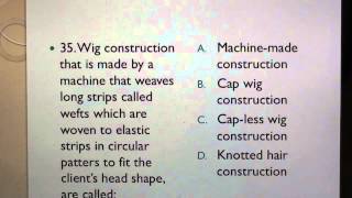 (21) Cosmetology: 60 Test Questions For Braiding, Wigs, Hair Extensions/Additions