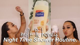 My Night Time Shower Routine! *Milk & Honey* | Hygiene, Hair Care, Body Care + More!
