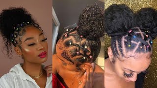  21 Easy Rubber Band Hairstyles On Natural Hair Worth Trying: Cute Rubber Band Hair Styles 2021