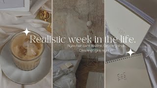 Realistic Week In The Life: Nya-Reigns Hair Care Routine|Grocery Shop|Girls Night In!