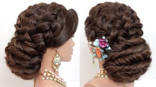 New Hairstyle For Long Hair. Beautiful Bridal Prom Updo