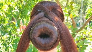 Easy And Simple Juda Hairstyle For Ladies || New Hairstyle || Bun Hairstyle || Occasion Hairstyle ||
