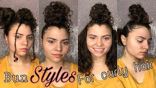 Easy Curly Hair Updos!!!
