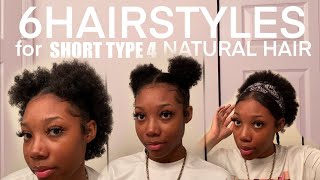 6 Hairstyles For Short Type 4 Natural Hair