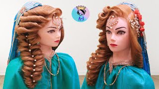 Bridal Hairstyles For Long Hair | New Hair Style Girl For Wedding Updos L Kashees Hairstyle Tutorial