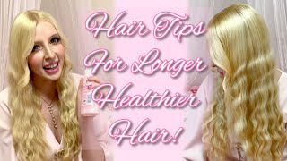 Hair Tips For Longer, Healthier Hair! My Hair Care Products & Routine!