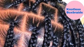 Learn The Simplest Knotless Braid Technique || Thebeautyjeneral
