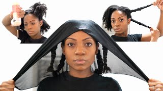 Natural Hair Night Time Routine + Massage For Hair Growth (Detailed)