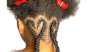 Wow She Asked For A Unique Braided Hairstyle/ Easy Protective Style