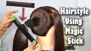 New Unique Hairstyle With Magic Stick || Quick Hairstyles || Try On Hairstyles || Trending Hairstyle