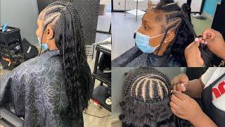 Trending Hairstyle 2021 - How To: Half Up Half Down W/Feed In & Sew In