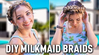 How To Create Diy Milkmaid Braids | By Brooklyn From Brooklynandbailey